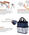Beekeeping Starter Kit With 11 Essential Tools Including Stainless Steel Smoker Hive Tool Frame Lifter Uncapping Fork Scraper Hook And Water Resistant Tool Bag For Beginners And Pros, frame lifter, fork, tool bag
