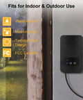 Smart 120 Watt Low Voltage Landscape Transformer with Two Independent Zones mounted on outdoor wall, features displayed