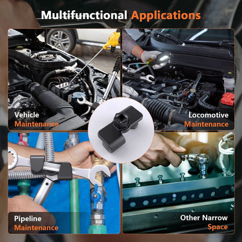 Heavy Duty Wrench Extender For One Half Inch Drive And Twenty One Millimeter Hex Drive Universal Wrench Extension Tool Adapter in various maintenance applications