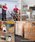Heavy Duty 80 Gauge Plastic Stretch Wrap Roll 18 X 1500 Feet providing moving protection, securing furniture and boxes.
