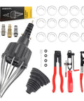 Universal Pneumatic CV Joint Boot Tool Expander Rod Spreader Kit With 3 Piece Clamp Pliers, clamps, air nipples, tool kit