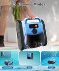 Cordless Robotic Pool Cleaner For Inground Pools 2026 Upgrade, Wall Climbing And Waterline Scrubbing 3 Cleaning Modes