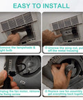 Installation steps for Replacement Bathroom Fan Motor Assembly For NuTone 763RLN 763RL 769RL Series Exhaust Fans S0503B000