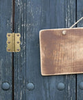 Golden Brass Piano Music Stand Hinges With Thick Bearings Old-School Vintage Style on wood door