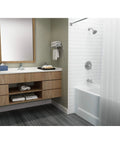 Modern bathroom with Colony Pro Single-Handle Centerset Bathroom Faucet With Durable Metal Construction Easy One-Person Install
