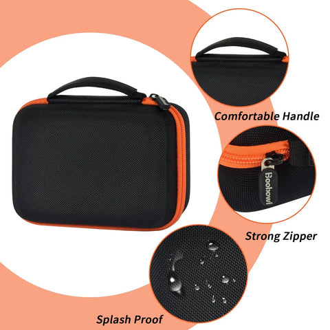Built Tough Waterproof Multimeter Storage Case For MM325 MM420 MM69149P And More, Rugged Organizer Bag With Orange Zipper