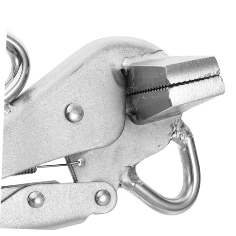 Close-up view of Adjustable Welding Clamp Pliers With Wide Flat Duckbill For Auto Body Sheet Metal Repair and Vehicle Maintenance