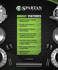 Components of Spartan Locker For Dana 30 27-Spline Axles With 9310 Steel, 100 Percent Lockup, for Off Road 4X4 Builds displayed