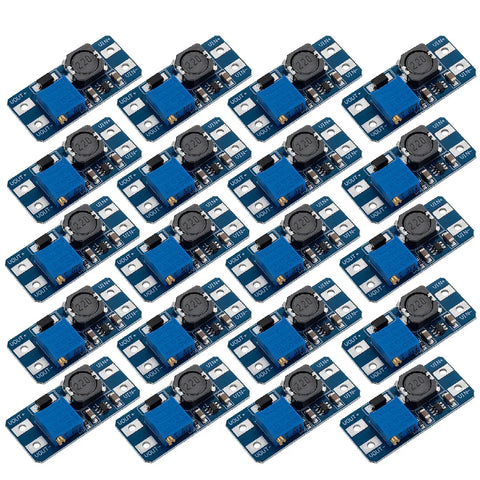 20 Pack MT3608 DC To DC Step Up Boost Converter Kit From 2V To 24V Input To 5V To 28V Output Adjustable Regulator Board layout