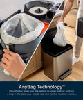 Using AnyBag Technology with MessMaster Portable Wet Dry Vacuum One Gallon Capacity With True Grip Accessory Suite Corded For Pets And Cars Ultra Powerful Suction For Tough Wet And Dry Messes Burgundy UV105