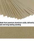 Huge 50 Sheet Sandpaper Pack 9 By 11 Inch Sheets With Assorted Grit 80 120 150 220 320 Aluminum Oxide For Wood Metal Auto Polishing