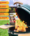 Smoker gasket tape kit for grills; 2 rolls x 10 ft each, hi-temp black Nomex, self-adhesive, for BBQ lid.