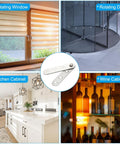 4 Piece Stainless Steel 360 Degree Concealed Door Hinges Set used in windows, doors, cabinets, and wine cabinets