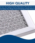 Replacement Aluminum Filter For 46000 42000 40000 F40000 BU2 BU3 Series Range Hoods close-up with mesh detail