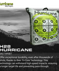Two Sided Archery Bag Target Built For 425 FPS Practice with bright high visibility aiming points, heavy duty handle