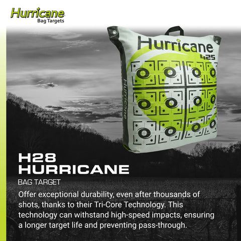 Two Sided Archery Bag Target Built For 425 FPS Practice with bright high visibility aiming points, heavy duty handle