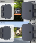Heavy Duty Outdoor Electrical Enclosure Box Built Like A Tank From Rugged Cold Rolled Steel With Removable Back Panel mounted on a wall.
