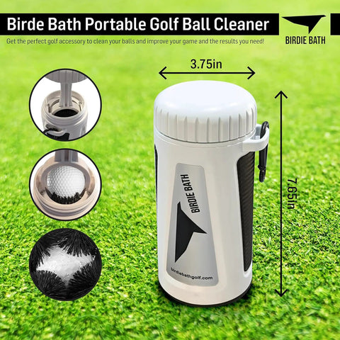Portable Golf Ball Cleaner for On Course Use Personal Ball Washer that Delivers Cleaner Balls Fast with Mud Off for Better Distance