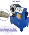 IntsuPimai 4Kw Electric Hydraulic Hose Crimper with foot switch for manual control and enhanced operational efficiency.