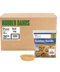 Rubber Bands Size 32 3x1/8 Inches Bulk Pack 175 Bands 1/4 Lb Natural Latex Durable Reusable in packaging