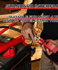 Heavy Duty Hydraulic Wedge Spreader 1/2 Ton Capacity With 3 1/4 Inch Max Opening And 1/4 Npt Port, connecting to tool.