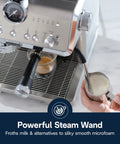Specialista Opera Espresso Machine With Built In Grinder And Smart Tamping 19 Bar Pressure Quick Heat Milk Frother close-up
