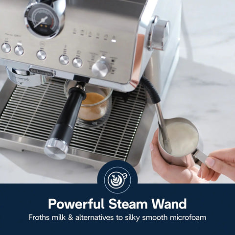 Specialista Opera Espresso Machine With Built In Grinder And Smart Tamping 19 Bar Pressure Quick Heat Milk Frother close-up