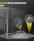 7 Piece Screw Extractor Set For Damaged Bolts And Stripped Screws Easy Out Bolt Extractors With Spiral Flutes Heavy Duty CR MO Steel For Maximum Grip As You Turn Ideal Gift For Men DIY Handymen And Auto Enthusiasts