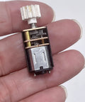 Mini Gear Motor 5V DC With Full Metal Gearbox 100 RPM Slow Speed 12 Teeth D Shaft 3mm Shaft Drip Proof For DIY Robots