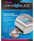 Viewables Color Labeling System One And A Quarter Inch By Three And A Half Inch Quick Fold Tabs In Assorted Colors, 25 Tabs Per Pack
