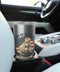 Patriotic Fourth Of July Sailboat Stainless Steel Insulated Tumbler For Hot And Cold Beverages in car cup holder