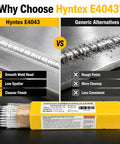 Comparison of smooth vs rough welds with Pro-Grade Aluminum E4043 Welding Rods 1/8 Inch By 14 Inch Stick Electrodes