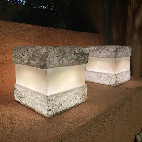 2 Pack Solar Rock Lights Outdoor Waterproof Fake Rock Pathway Lights with Warm LED Glow for Lawn Landscape Garden Deck