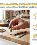 Rock Solid Wood Threaded Inserts 4-20x15 With Hex Drive For Heavy Duty Furniture Projects Including Wrench Kit For Super Durable Connections That Last A Lifetime Without Any Loose Screws Or Weak Spots No Matter What You Build Or Repair, insert in wood