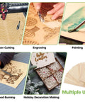 12-pack basswood sheets, 18 x 24 x 1/8 in (3 mm) thick unfinished wood boards for crafts, laser cutting and engraving