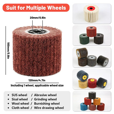 Multiple polishing wheels for Powerful 1400W Handheld Polisher And Sander For Metal Wood Stainless Steel And Paint