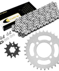 Drive Chain And Sprockets Kit For Yamaha Breeze 125 YFA1 And Grizzly 125 YFM125G YFM125 G 1989 To 2012 with chain, front, rear sprockets
