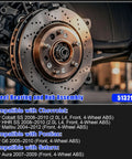 Installed Front Wheel Hub Bearing Assembly Direct Fit Easy Install 5-Lug With ABS for Chevy Malibu 2004-2012 and other models