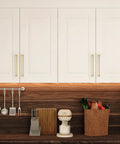 Two Pack 10 Inch Brushed Gold Cabinet Handles For Dresser And Kitchen Cabinets Premium Zinc Hardware With Modern Cupboard Door Pulls Heavy Duty Drawer Pulls Easy Install And Durable Finish on white cabinet doors