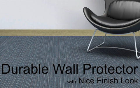 Moisture Resistant Vinyl Baseboard Molding With Wood Grain Finish Quarter Inch Thick Four Inch Tall Rubber Wall Base Trim Waterproof.