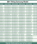 Samsung dryer model compatibility chart for Premium Dryer Repair Kit With Roller Replacement, Idler Pulley, And 92 Inch Belt.