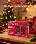 Beefy 32 Piece Hex Key Wrench Set With Long And Short L Shaped Allen Keys In Metric And SAE Sizes Chrome Vanadium Steel With 2 Extension Handles For Bike Repairs Furniture Builds Machinery And Equipment Tightening displayed on workbench with tools.