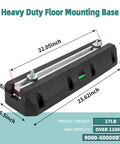 Beefy Heavy Duty Floor Mounting Base Pad for Mini Split Air Conditioners and Ductless Heat Pumps, Rubber Vibration Isolation Feet, 23.62 inches