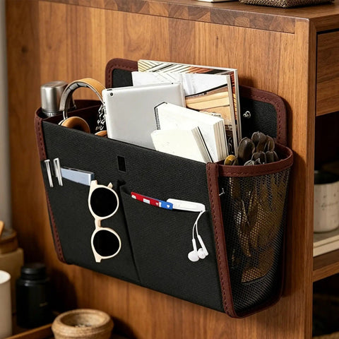 Heavy Duty RV Wall Organizer With Adhesive Pockets, Large Capacity Storage Solution For Campers, Doors And Walls, No Drilling