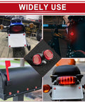 Multiple uses of 4Pack Reflective Red License Plate Screws With Nuts Springs And Washers High Visibility Fasteners