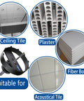 Tough As Nails Carbide Grit Hole Saw Drill Bit for 4 3/8 and 6 3/8 inch lights with suitability for ceiling tile, plaster, and fiber board.