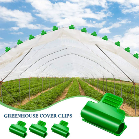 40 Piece Greenhouse Clamp Set For Film And Row Cover Netting Hoop Frame Clips For Seasonal Plant Support Pro Grade Easy Plant Extension Clips 3.9 Cm Long 10 mm Diameter Weatherproof Garden Clips For DIY Greenhouse