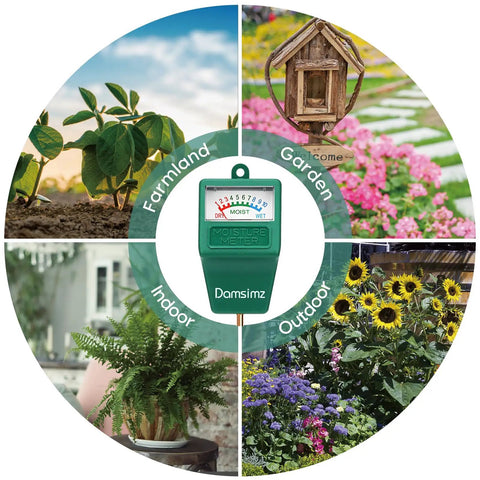 2 Pack Soil Moisture Meter For Plants Easy To Read Plant Water Meter For Home Gardeners And Plant Parents Accurate Soil Moisture Gauge With Clear Colorful Display For Quick Readings And Perfect Watering green soil moisture meter with analog dial for indoor and outdoor plants