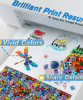 Inkjet Clear Waterslide Transfer Paper 20 Sheets 8.5 By 11 Inches Transparent Printable Waterslide Paper vibrant print example