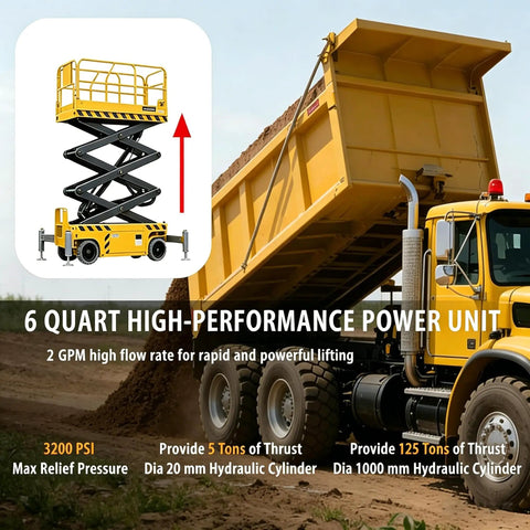 Hella Smooth Double Action Hydraulic Pump With 6 Quart Tank And 12 Volt Dc Electric Hydraulics Sae 6 Fittings Dump Trailer Lift Car Loading Kit Heavy Duty Power Unit Built Damn Tough